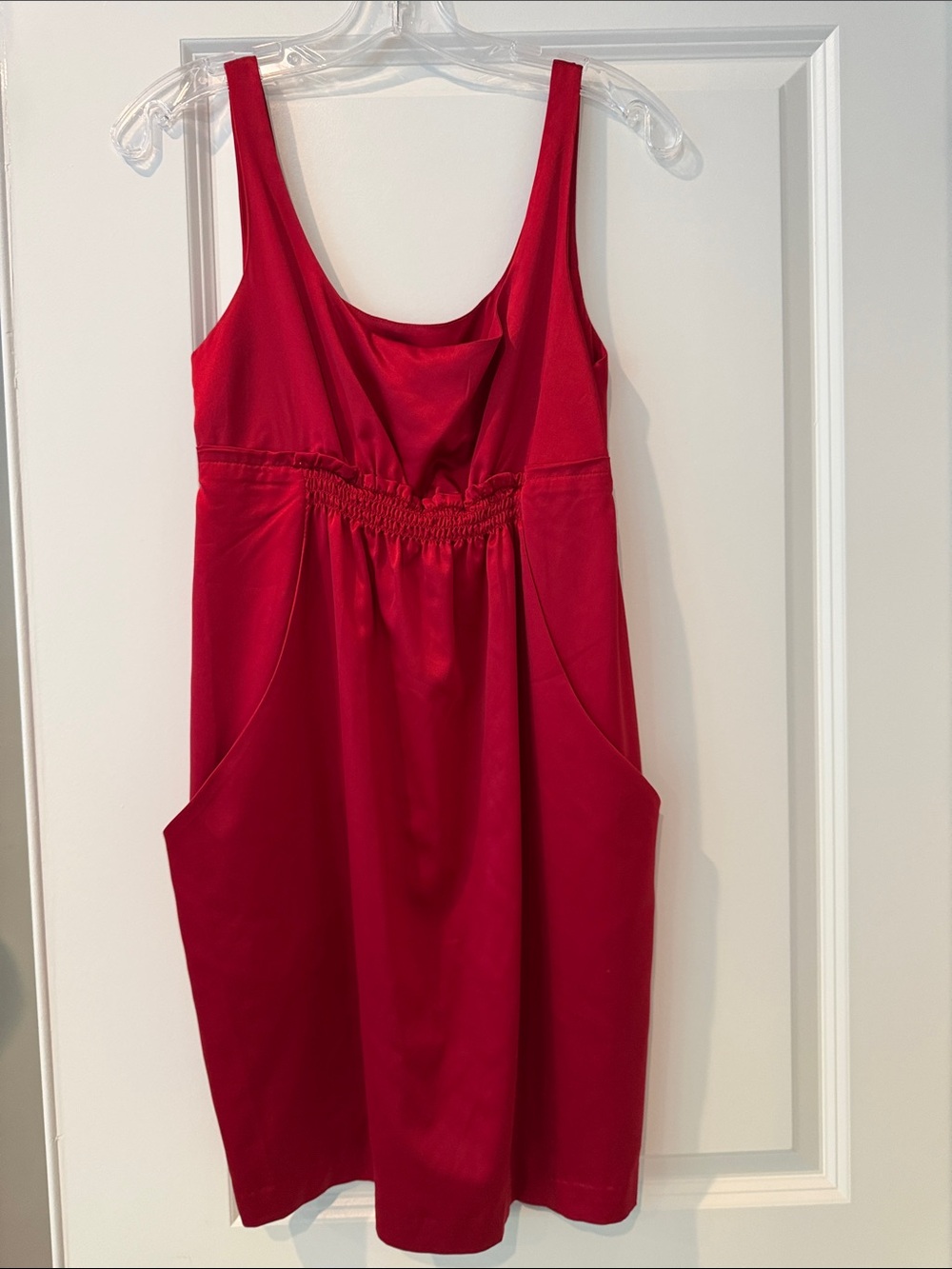 BCBGeneration Cherry Tulip Tank Dress in Vibrant Red